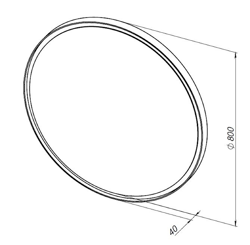 Зеркало Allen Brau Infinity 80 1.21017.WT белый