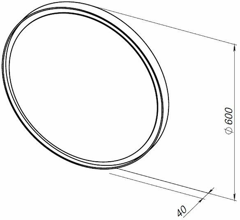 Зеркало Allen Brau Infinity 60 1.21022.BL черный