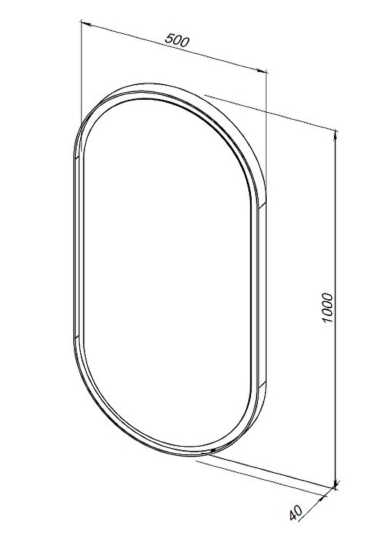 Зеркало Allen Brau Infinity 50 1.21016.BL черный