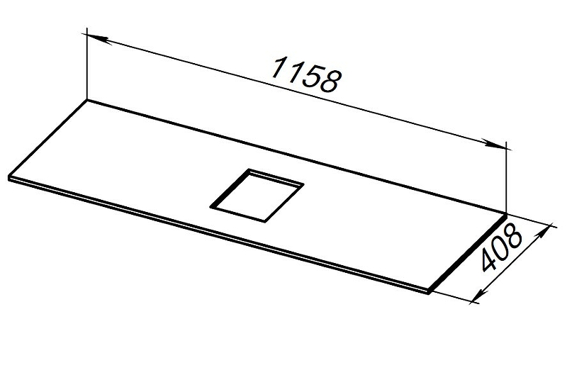 Столешница Allen Brau Priority 120 1.31012.B-S бежевый структ